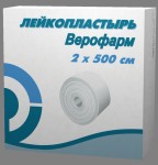 Лейкопластырь, р. 2смх500см №1 картон. уп.