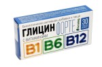 Глицин форте с витаминами B1 B6 B12, Amateg (Аматег) табл. 600 мг №30 БАД к пище 300 мг глицина